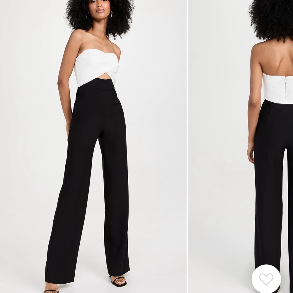 Black Halo Jada Color Block Jumpsuit size 4